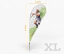 Classic Beach Flag Drop XL - Fan Zone | W2P