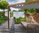 Pergola Nadstrešnica Classic - 300 x 300cm - vodootporna - bijela - Window2Print