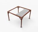 Pergola Nadstrešnica Classic - 300 x 300 cm - vodootporna - bijela - W2P